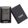 Zippo Armor 29498 — чёрная глянцевая зажигалка